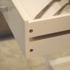 Kitchen Island Cart with drawers, cabinets, wine racks, partitions, towel racks, White-Beech