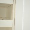 Kitchen Island Cart with drawers, cabinets, wine racks, partitions, towel racks, White-Beech