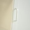 Kitchen Island Cart with drawers, cabinets, wine racks, partitions, towel racks, White-Beech